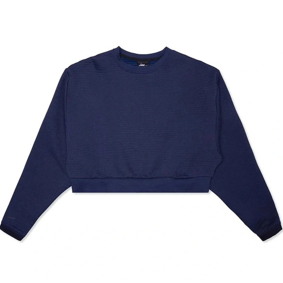 NIKE SPORTSWEAR CITY READY WOMEN'S FLEECE CREW - BLACKENED BLUE Size XS - Picture 1 of 10